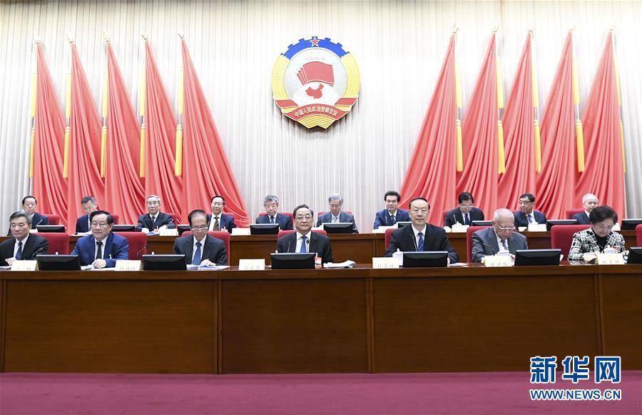 1月22日，政協第十二屆全國委員會常務委員會第二十四次會議在北京開幕。全國政協主席俞正聲出席開幕會。 新華社記者 燕雁 攝