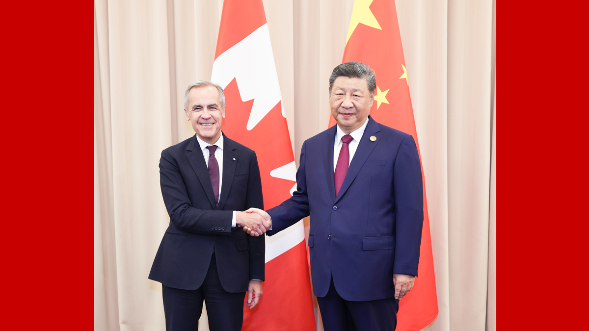 習近平會見加拿大總理卡尼